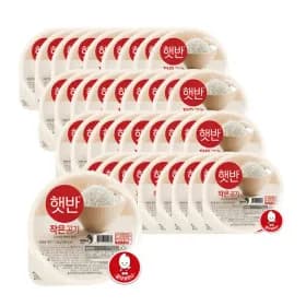 햇반 백미 작은공기 130g 36입(27,900원/무료)