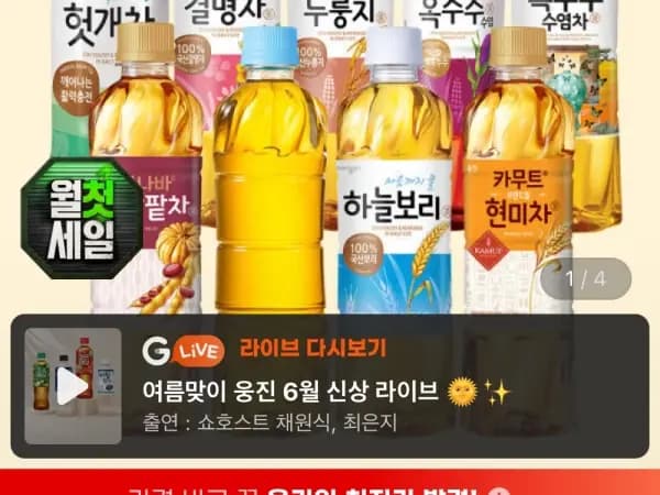 하늘보리 외 12종 500ml 20개+20개 (카드20,390원/무료)