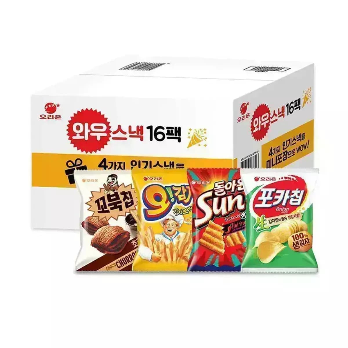 오리온 와우스낵 1박스(16봉)