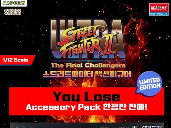 스트리트파이터 You Lose 악세서리팩 공식 판매