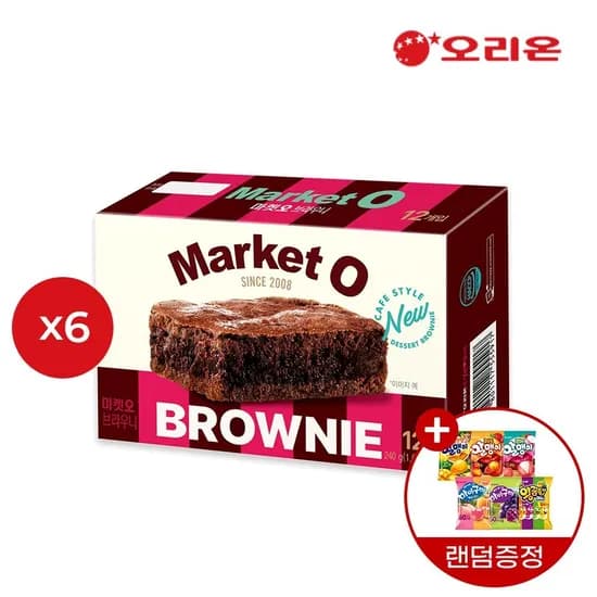 마켓오 리얼브라우니 12P(240g) X 6개 (21,100원/무료)