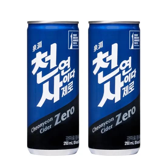 천연사이다 제로 250ml x 60캔 (20,720원/무료)
