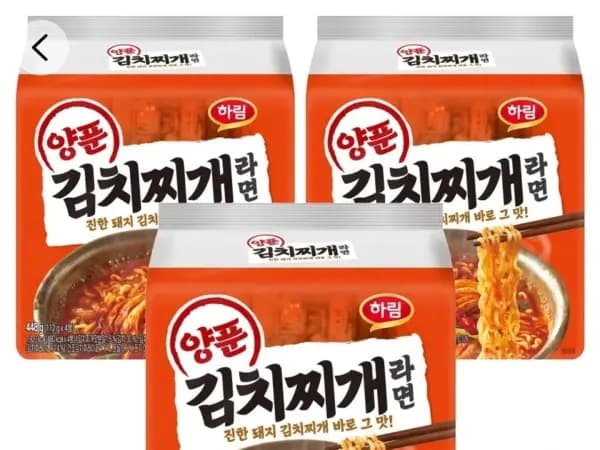 하림 양푼김치찌개라면 112g, 12개 (7,200원/무배)