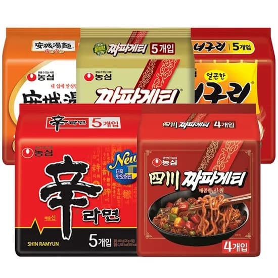 농심 사천짜파게티8봉+너구리10봉+신라면10봉 (21,790원/무료)