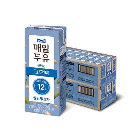 매일두유 고단백 190ml 48팩 (31,280원/무료)