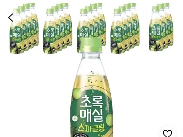 초록매실 스파클링제로 350ml 20병(10,680원)