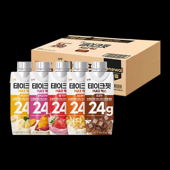 테이크핏 맥스 단백질 5종 250ml 9+9입 (20,500원/무료)