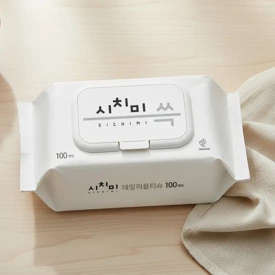 시치미 쓱 데일리 물티슈 캡형, 100매, 10팩(5,000원/무료)