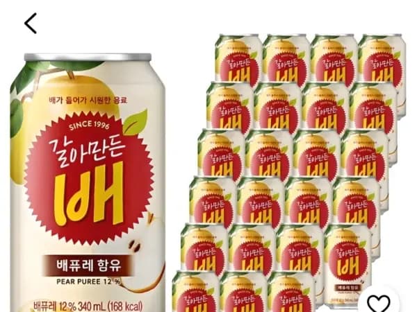 갈아만든배 340ml 24개 (12,360원)