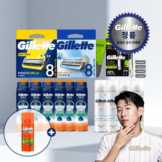 질레트 스킨텍 면도날 8입 + 미니젤70g (25,970원/무료)