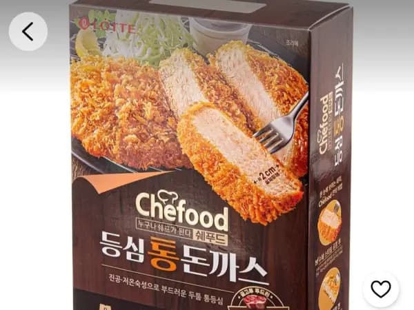 쉐푸드 등심 통 돈까스 300g 2개 9,480원