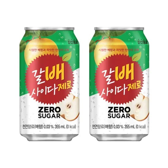 해태몰 공식 갈배 사이다 제로 355CAN 24입 "13360원" 쿠폰