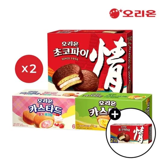 오리온 초코파이 24개 카스타드 24개