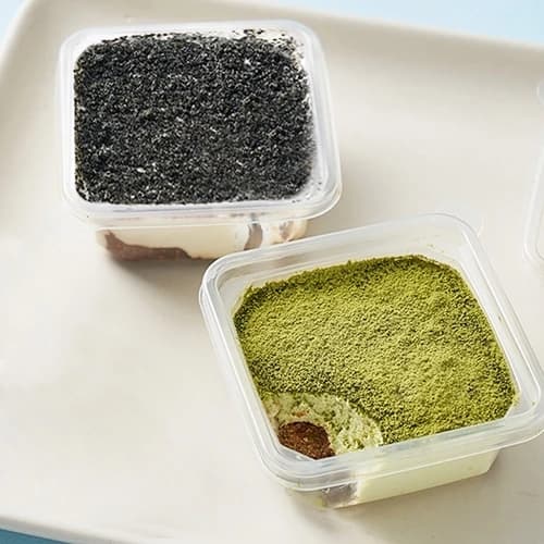 GANSIK 두부티라미수 흑임자맛/녹차맛 90g x 6개