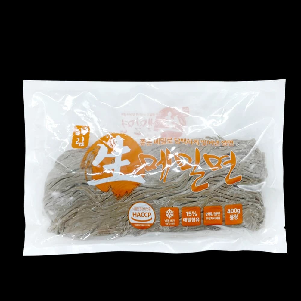다림 냉동 생메밀면 400g 2인분 x 5개 (또는 10개)