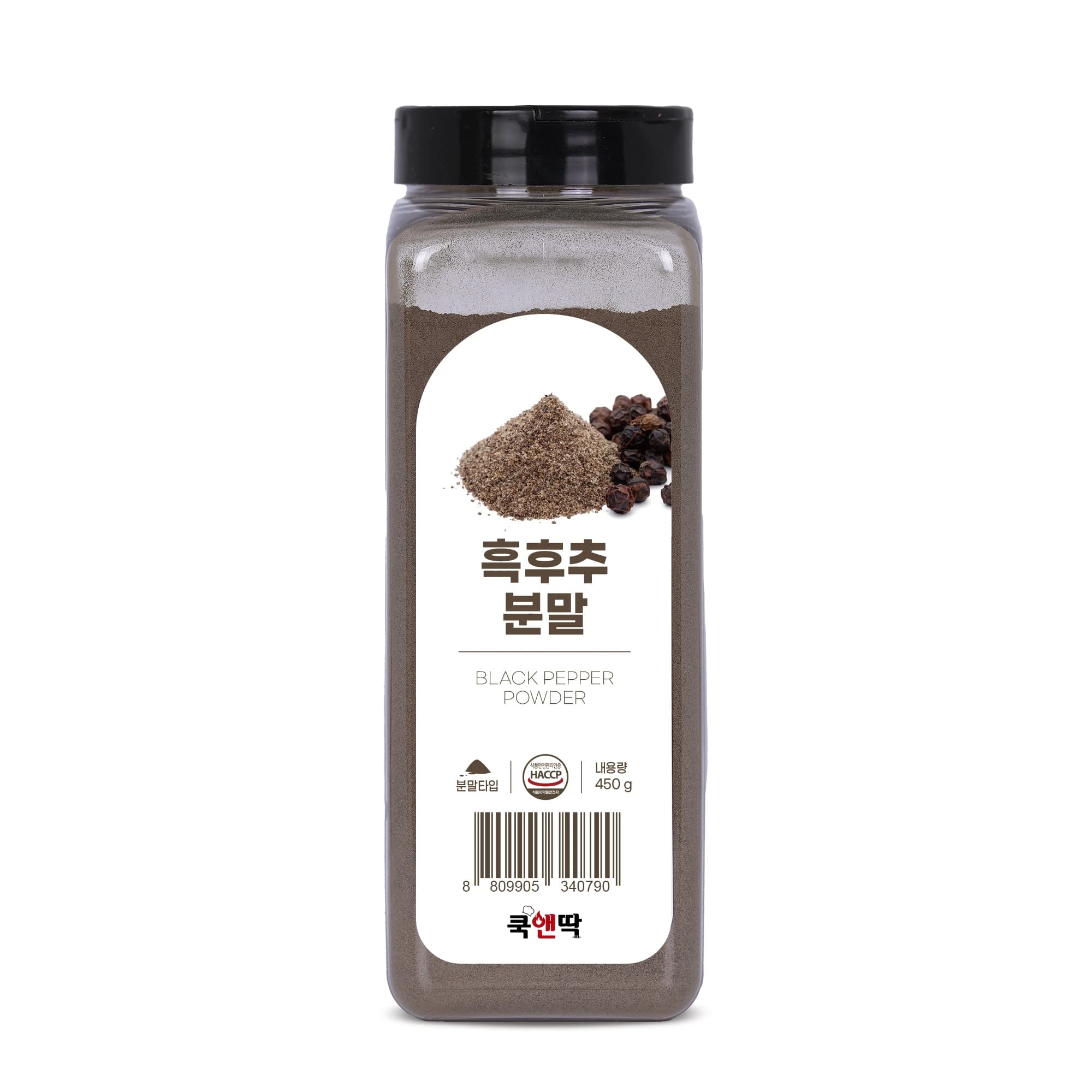 쿡앤딱 흑후추 분말 450g