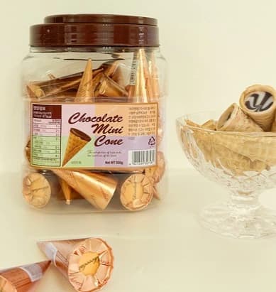 초콜릿향 미니콘 500g (10g*50개입) (업체별도 무료배송)