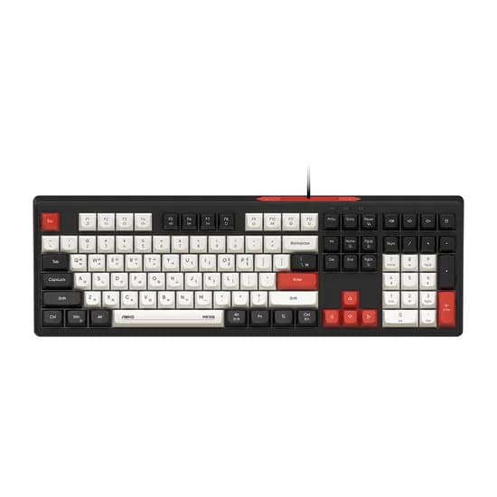 ABKO MK108 저소음 멤브레인 키보드, 블랙