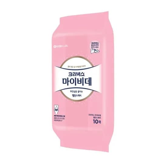 크리넥스 마이비데 밸런스 케어 휴대용 물티슈 10매입 12개