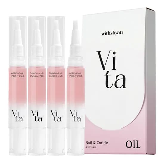 위드샨 네일 & 큐티클 오일펜, 에너지 케어·비타 세트, 4ml x 4개, 1박스
