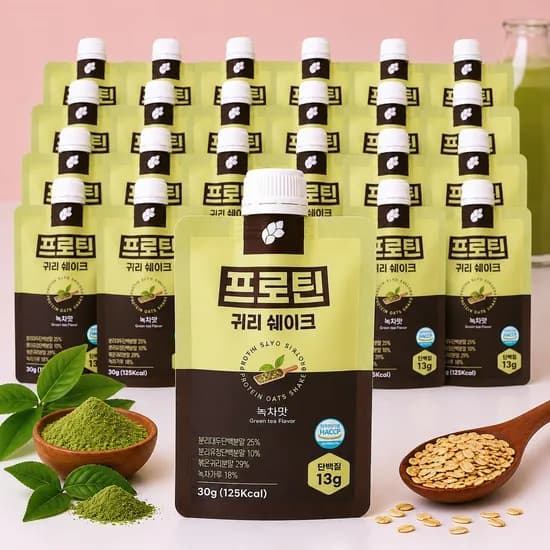 논앤밭위드 프로틴 귀리쉐이크 녹차맛 30g 20개 논앤밭위드 프로틴 귀리쉐이크 녹차맛 30g 20개