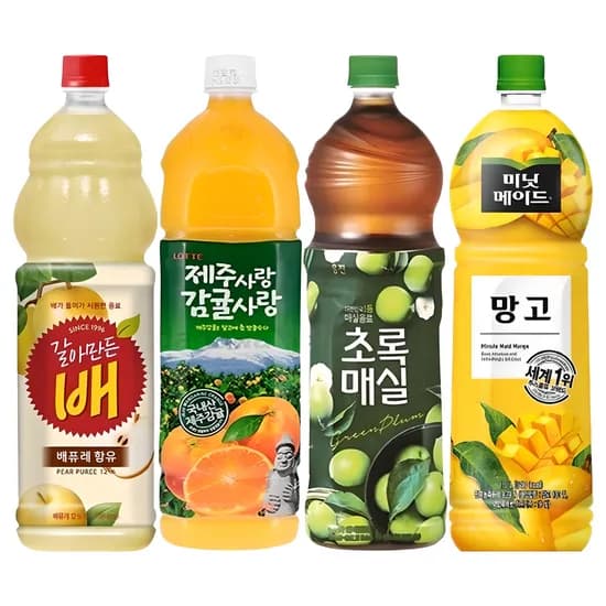 과일음료 4종 혼합세트 1.5L 4개 1세트