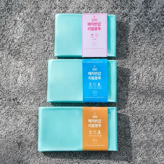 매직캔 호환 반값리필봉투, 파우더향, 250리필봉투, 20개입, 1개