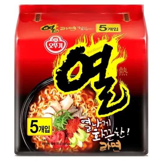 오뚜기 열라면, 120g, 5개입, 2개