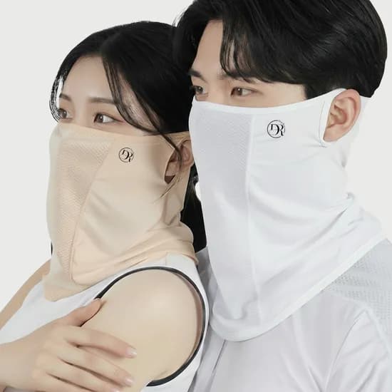 딥루트 자외선차단 러닝마스크, 스킨+화이트, 2개