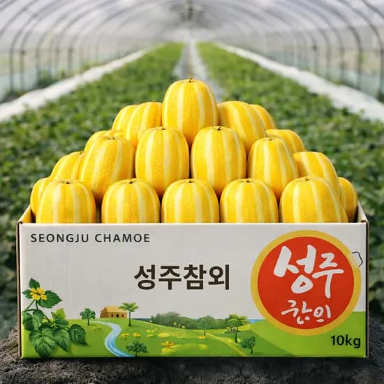 청과상회 성주 참외, 못난이 랜덤과, 5-45과, 5kg, 1박스