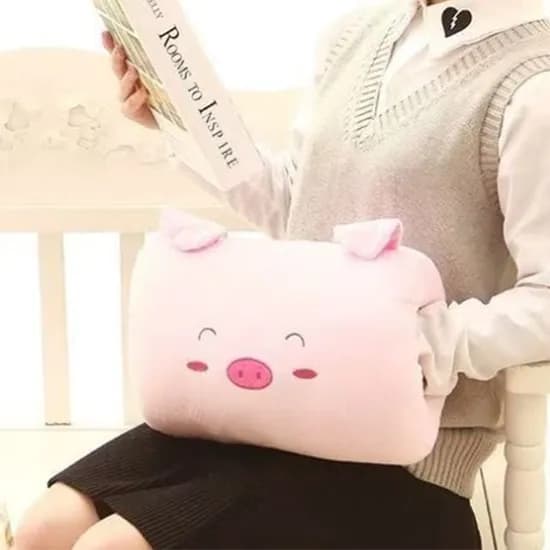 미니 낮잠 쿠션 베개 핸드워머, 팔쿠션 화이트 팬더