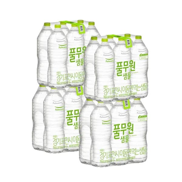 풀무원 샘물 생수 무라벨 2L 24개