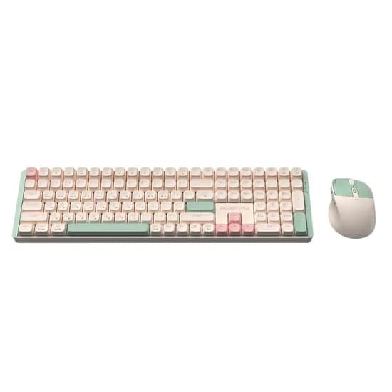 지데빌 하이엔드 무선 기계식 키보드 마우스 세트 MK850W 아이보리 일반형