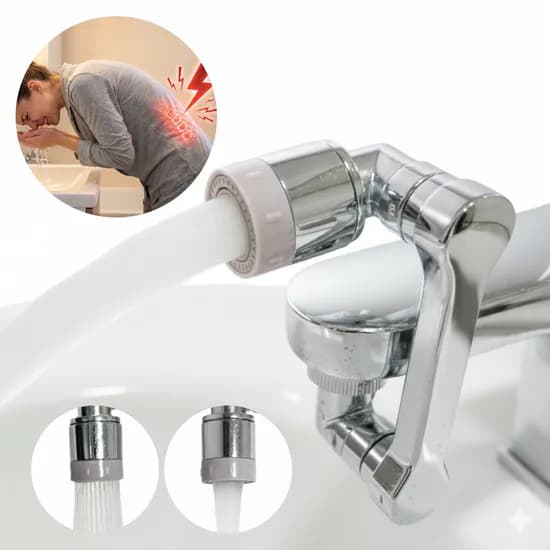 자파믹스 360도 회전 만능 수도꼭지 워터탭 고급메탈형 실버 22-24mm 1개