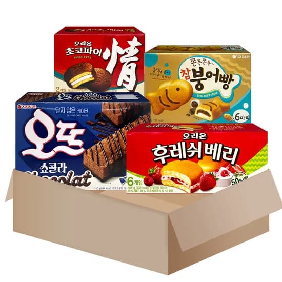 오리온제과 인기 과자 4종세트