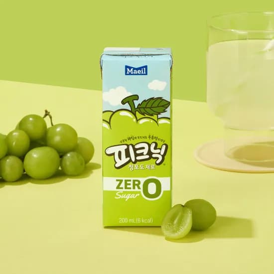 매일유업 피크닉 제로 청포도 200ml 24개