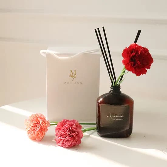모리앤 마음을 가득 담은 카네이션 디퓨저 선물세트, 라벤더우드, 530ml, 1개