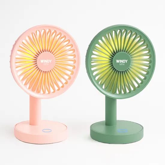 윈디 미니 탁상용 선풍기 핑크 그린 2개 19,800원