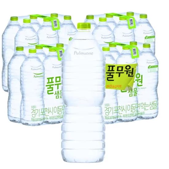 풀무원 샘물 생수 무라벨 2L 24개