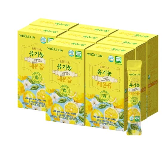 홀라이프 유기농 레몬즙 20g 14포 8박스