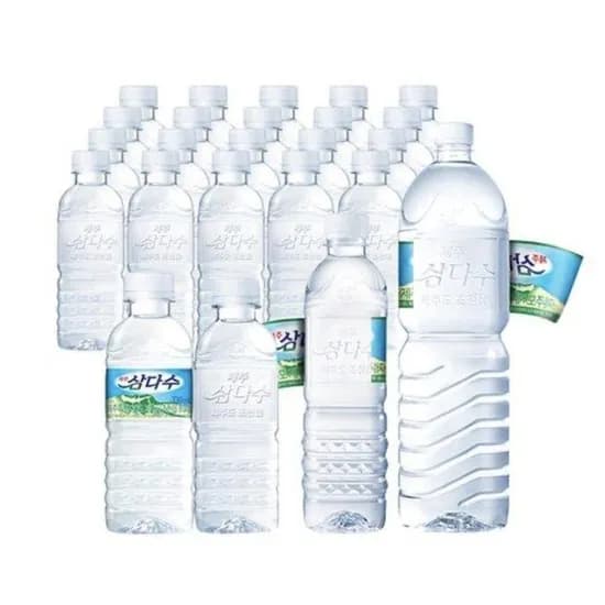 제주삼다수 그린(무라벨) 생수, 500ml, 40병