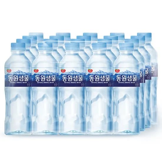 동원샘물 생수, 무라벨, 500ml, 20개