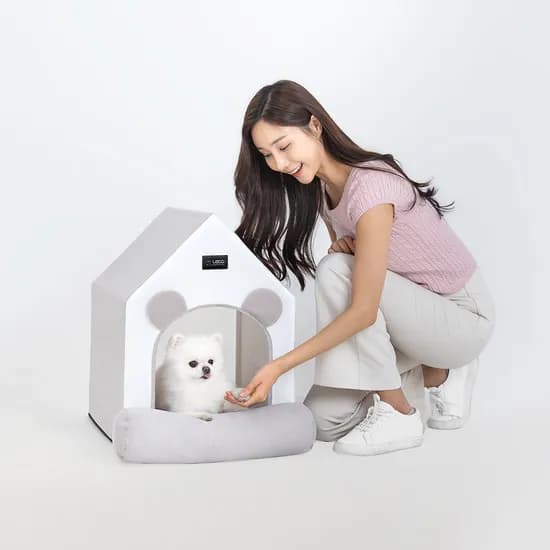 레토 강아지집 숨숨집 하우스, LDL-H02, 대형, 그레이, 1개