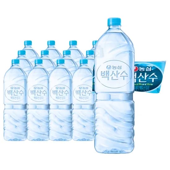 백산수 무라벨, 2L, 12개