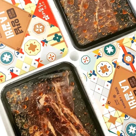 일품나라 호주산 양념 LA갈비, 500g, 2개