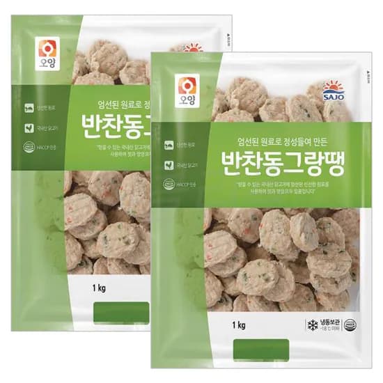 오양 반찬 동그랑땡, 1kg, 2개