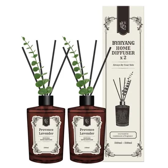 바이향 홈 디퓨저, 프로방스라벤더, 510ml, 2개