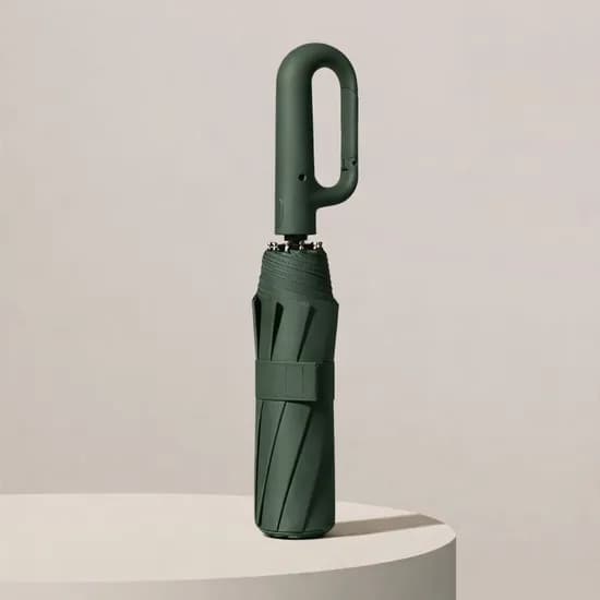 카리비너 10k 이중창살 자동우산 딥그린 1개