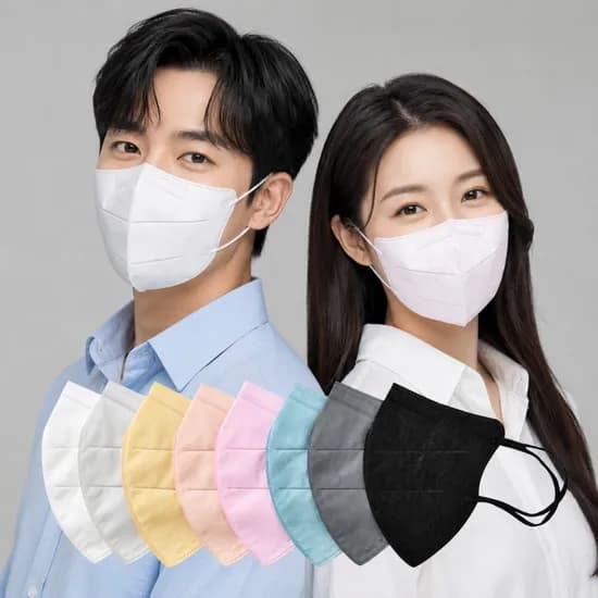 유앤미 국산 KF94 새부리형마스크, 대형, 검정색, 25개입, 4개