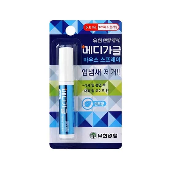 유한덴탈케어 메디가글 마우스 스프레이 민트향 6.5ml 6개